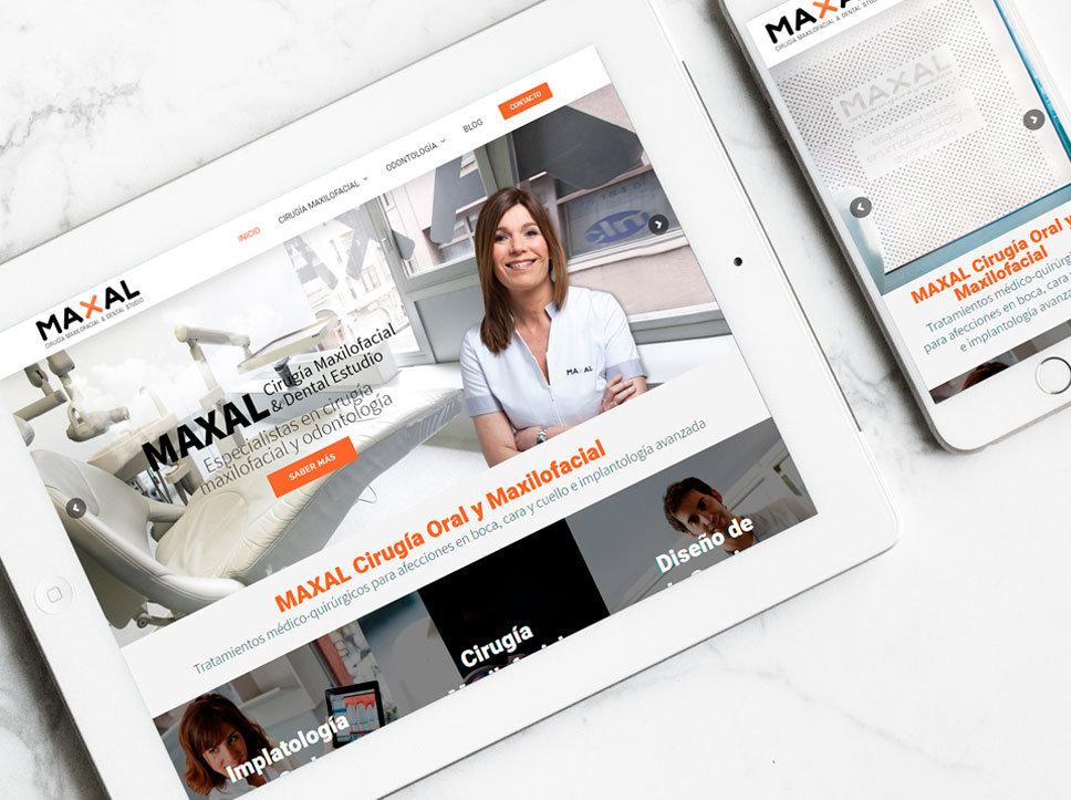 Diseño página web para Maxal por Poison Estudio
