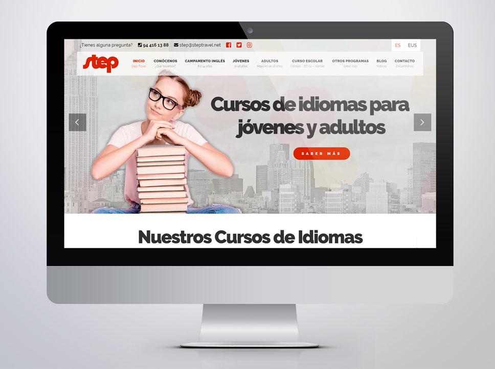 Diseño página web para Step Travel por Poison Estudio