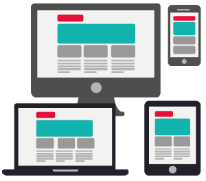 imagen paginas web adaptadas a dispositivos moviles tablets portátiles